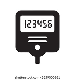 Digital Meter Screen Vector Symbol