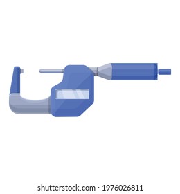Digital micrometer accuracy icon. Cartoon of Digital micrometer accuracy vector icon for web design isolated on white background