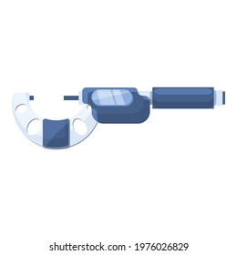 Digital micrometer build icon. Cartoon of Digital micrometer build vector icon for web design isolated on white background