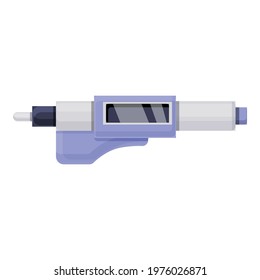 Digital micrometer caliper icon. Cartoon of Digital micrometer caliper vector icon for web design isolated on white background