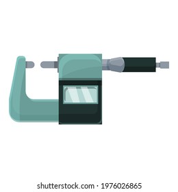 Digital micrometer device icon. Cartoon of Digital micrometer device vector icon for web design isolated on white background