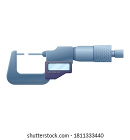 Digital micrometer icon. Cartoon of digital micrometer vector icon for web design isolated on white background