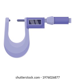 Digital micrometer icon. Cartoon of Digital micrometer vector icon for web design isolated on white background