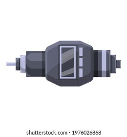 Digital micrometer ruler icon. Cartoon of Digital micrometer ruler vector icon for web design isolated on white background