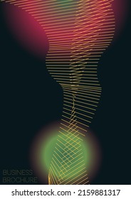 Diseño de póster digital de vectores geométricos mínimos con líneas y círculos coloridos gradientes. Colección de fondos abstractos para portadas, volantes, plantillas, folletos, tarjetas, folletos, promoción de marca, etc.