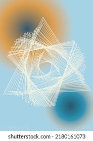 Diseño de póster digital de vectores geométricos mínimos con líneas y círculos coloridos gradientes. Conjunto de fondos abstractos para portadas, volantes, plantillas, folletos, tarjetas, folletos, promoción de marca, etc.
