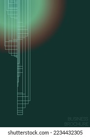 Digital Minimal Geometric Vector Poster Design with Lines and Gradient Colorful Circles. Set of Abstract Backgrounds for Covers, Flyers, Templates, Booklets, Cards, Brochures, Branding, etc.