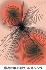 Diseño de póster digital de vectores geométricos mínimos con líneas y círculos coloridos gradientes. Conjunto de fondos abstractos para portadas, volantes, plantillas, folletos, tarjetas, folletos, promoción de marca, etc.