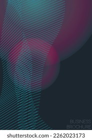 Digital Minimal Geometric Vector Poster Design with Lines and Gradient Colorful Circles. Set of Abstract Backgrounds for Covers, Flyers, Templates, Booklets, Cards, Brochures, Branding, etc.