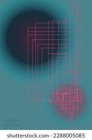 Digital Minimal Geometric Vector Poster Design with Lines and Gradient Colorful Circles. Collection of Abstract Backgrounds for Covers, Flyers, Templates, Booklets, Cards, Brochures, Branding, etc.