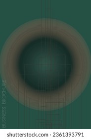 Digital Minimal Geometric Vector Poster Design with Lines and Gradient Colorful Circles. Set of Abstract Backgrounds for Covers, Flyers, Templates, Booklets, Cards, Brochures, Branding, etc.