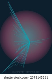 Digital Minimal Geometric Vector Poster Design with Lines and Gradient Colorful Circles. Set of Abstract Backgrounds for Covers, Flyers, Templates, Booklets, Cards, Brochures, Branding, etc.