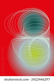 Digital Minimal Geometric Vectorposter Design mit Linien und Farbkreisen. Sammlung abstrakter Hintergründe für Umschläge, Flyer, Vorlagen, Broschüren, Karten, Broschüren, Branding usw.