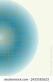 Digital Minimal Geometric Vector Poster Design with Lines and Gradient Colorful Circles. Set of Abstract Backgrounds for Covers, Flyers, Templates, Booklets, Cards, Brochures, Branding, etc.