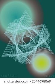 Digital Minimal Geometric Vector Poster Design with Lines and Gradient Colorful Circles. Set of Abstract Backgrounds for Covers, Flyers, Templates, Booklets, Cards, Brochures, Branding, etc.