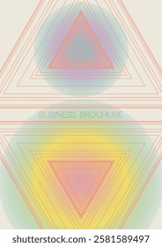 Digital Minimal Geometric Vector Poster Design with Lines and Gradient Colorful Circles. Collection of Abstract Backgrounds for Covers, Flyers, Templates, Booklets, Cards, Brochures, Branding, etc.