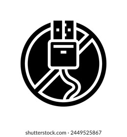 digital minimalism lifestyle glyph icon vector. digital minimalism lifestyle sign. isolated symbol illustration