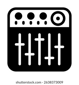 Digital Mixer icon, for web, app, infographic, etc