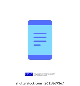 Digital Mobile Device Icon Representing Online Education and Science Access in Modern Learning Environments