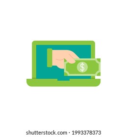 Digital Mobile Payment icon Vector Illustration. Modern Mobile Payment with Smartphone icon vector design concept for Online Payment, Finance, and Mobile Banking website, symbol, icon, sign, App UI
