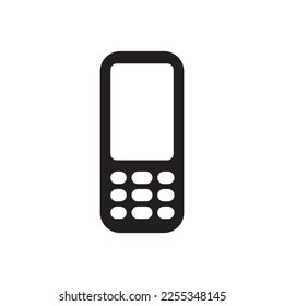 Digital mobile phone vector icon. Mobile gadget flat sign design. Phone symbol pictogram