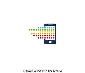 Digital Mobile Pixel App Logo Design Template