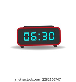 Premium Vector  Digital clock . digital uhr nummer. vektor illustration