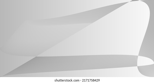 Digital Modern Alluminium Layers Gradient Mesh. Fluid Grey Silver Gray Illustration. Dynamic Metallic Minimal Smooth Modern Design. Monochromatic Technology Futuristic Shape Original Background.