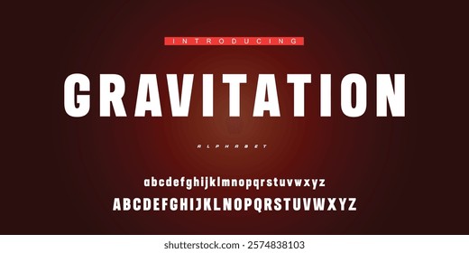 Digital modern alphabet font. Creative abstract urban, futuristic, fashion, sport, minimal technology typography.  Simple vector illustration with number