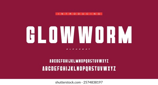 Digital modern alphabet font. Creative abstract urban, futuristic, fashion, sport, minimal technology typography.  Simple vector illustration with number