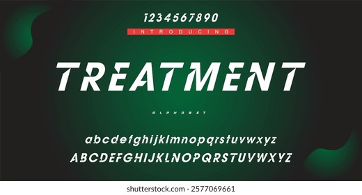 Digital modern alphabet font. Creative abstract urban, futuristic, fashion, sport, minimal technology typography.  Simple vector illustration with number