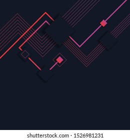 Digital modern flat design background