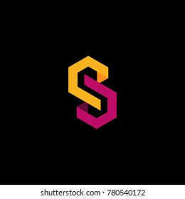 Digital modern letter S