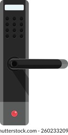 Digital modern lock vector illustration