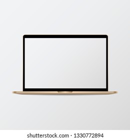 Digital modern notebook screen mockup