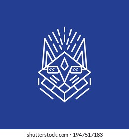 plantilla de vectores de icono de logotipo de rata moderna digital
