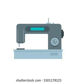 Digital modern sew machine icon. Flat illustration of digital modern sew machine vector icon for web design
