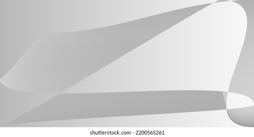 Digital Modern Silver Futuristic Original Background. Shape Minimal Fluid Layers Gradient Mesh. Alluminium Technology Grey Dynamic Illustration. Metallic Gray Monochromatic Smooth Horizontal Lines.