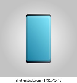 Digital modern touchscreen mobile phone smartphone on a white background. Vector illustration.