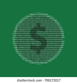 Digital money icon. Digital coin in vector.