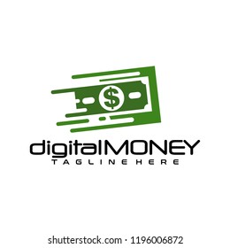 digital money logo template