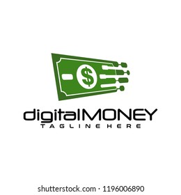 digital money logo template