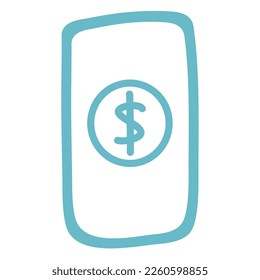 digital money online saving illustrations 