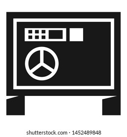 Digital money safe icon. Simple illustration of digital money safe vector icon for web design isolated on white background