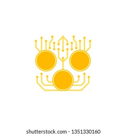 Digital Money. Digital Money Vector Flat Icon Isolated on White Background