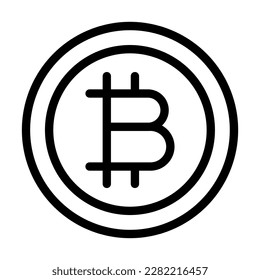 Diseño de icono de línea de vector de dinero digital