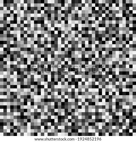 Digital monochrome camouflage seamless pattern for winter. Abstract military geometric modern camo background. Vector illustration.