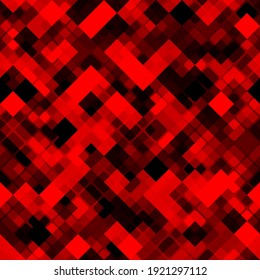 Digital monochrome red ruby camouflage seamless pattern. Abstract military geometric modern camo background. Vector illustration.