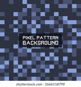 Digital Mosaic: A visually striking digital mosaic pattern crafted from blue and grey pixels, with varying shades and textures that dance across the surface.	
