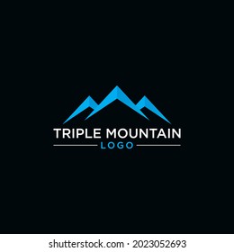 DIGITAL  MOUNTAIN LOGO DESIGN VECTOR